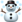 Snowman with snow