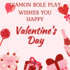 Red And Pink Illustrative Happy Valentine's Day Card Square.png